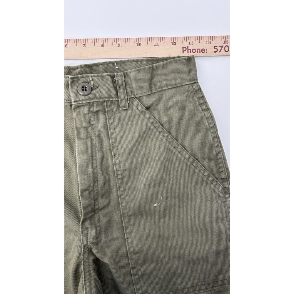 Military Jungle Combat Utility Slacks Pants Cotton Sateen 26" Waist 33" Inseam
